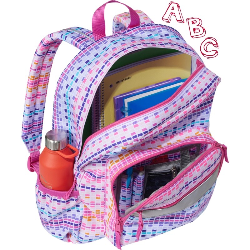 An Original Book Pack, open to show contents, a playful ABC graphic above.