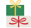 Festive Illustration of two gift boxes with bows.
