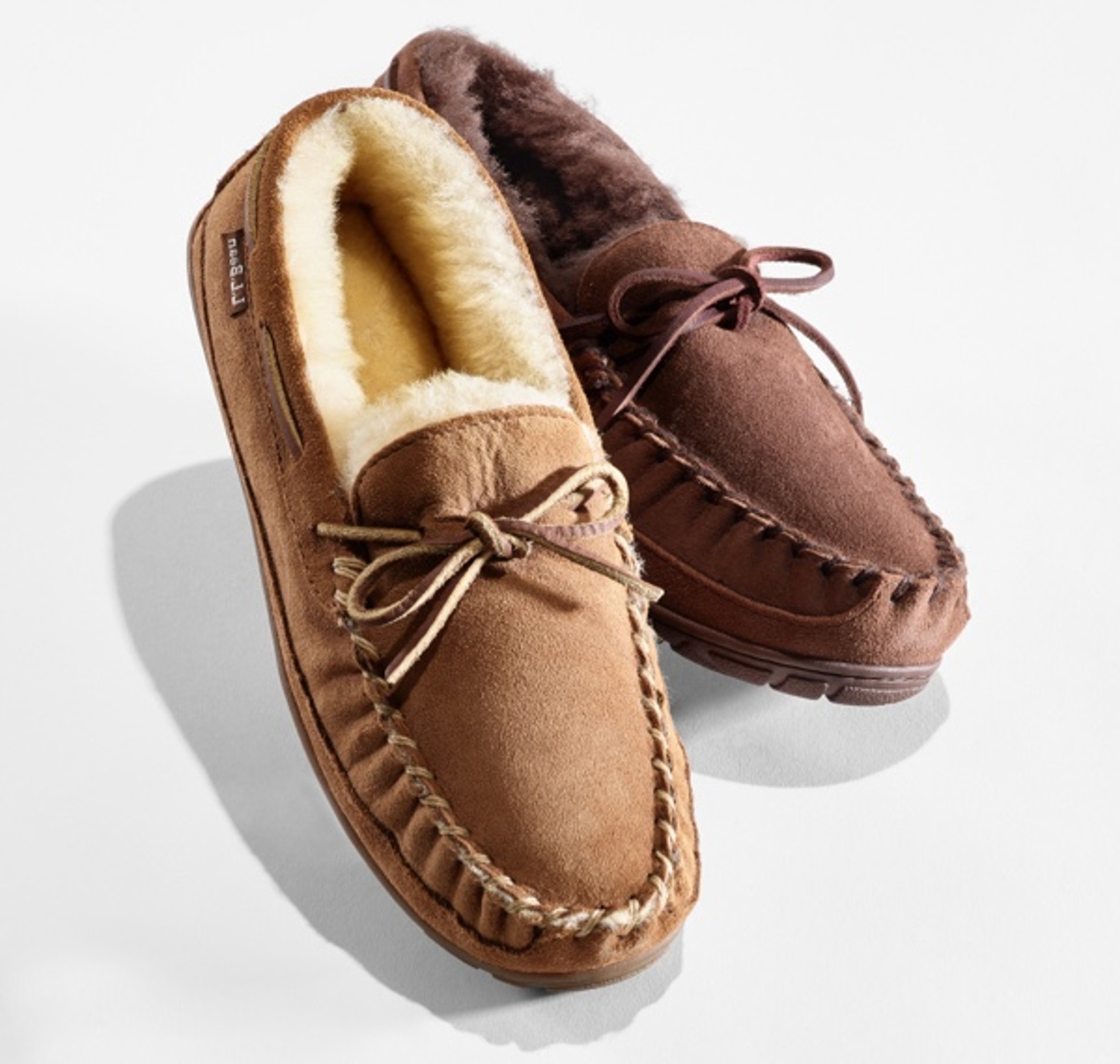 Two different colored Wicked Good Slippers.