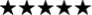 5 black stars in a row
