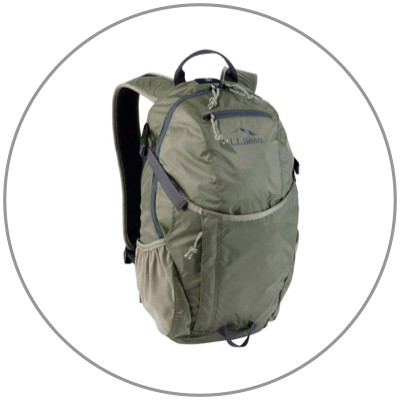 A hiking backpack.
