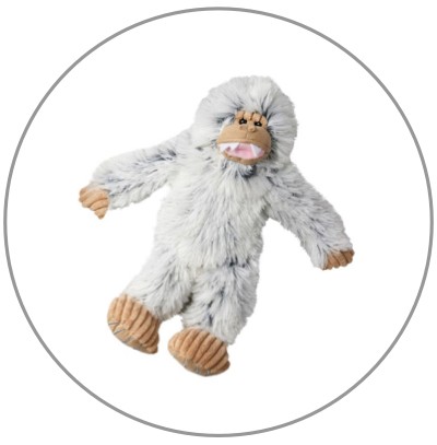 A plush dog toy.