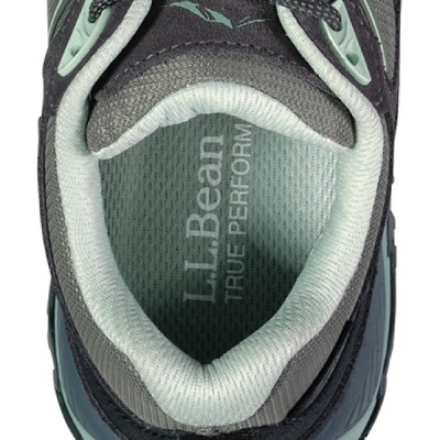 An overhead view of the inside of a hiker boot's thermoregulating lining.