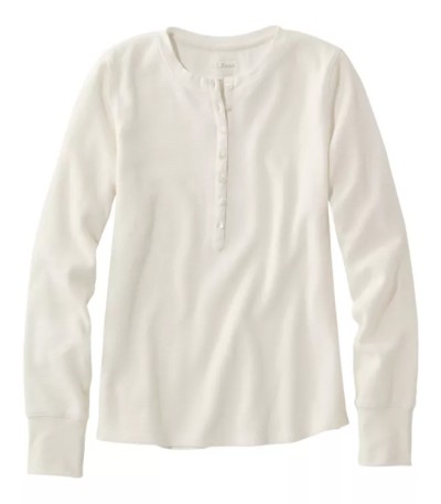 Waffle Knit Tee Henley