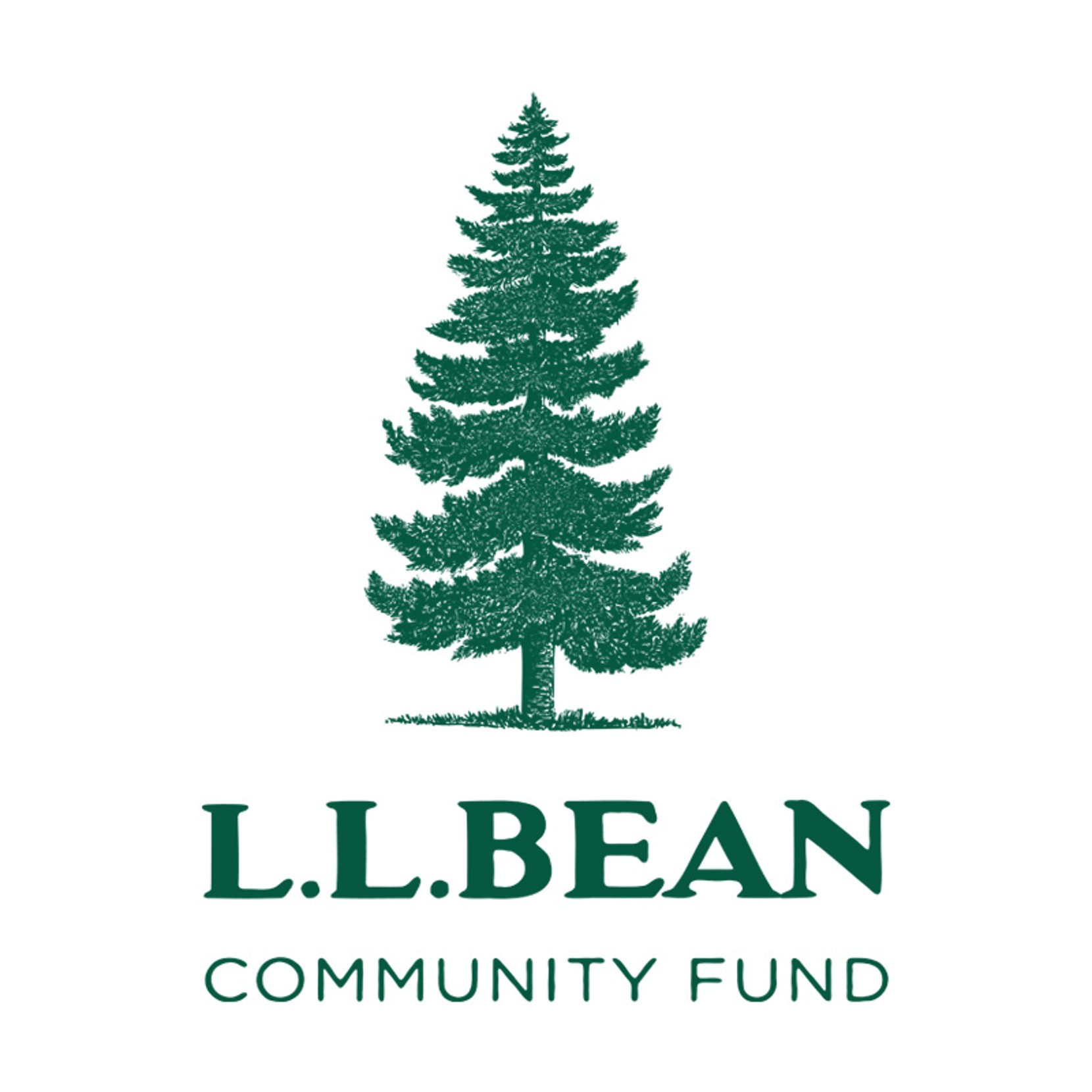 L.L.Bean Community Fund logo - pine tree