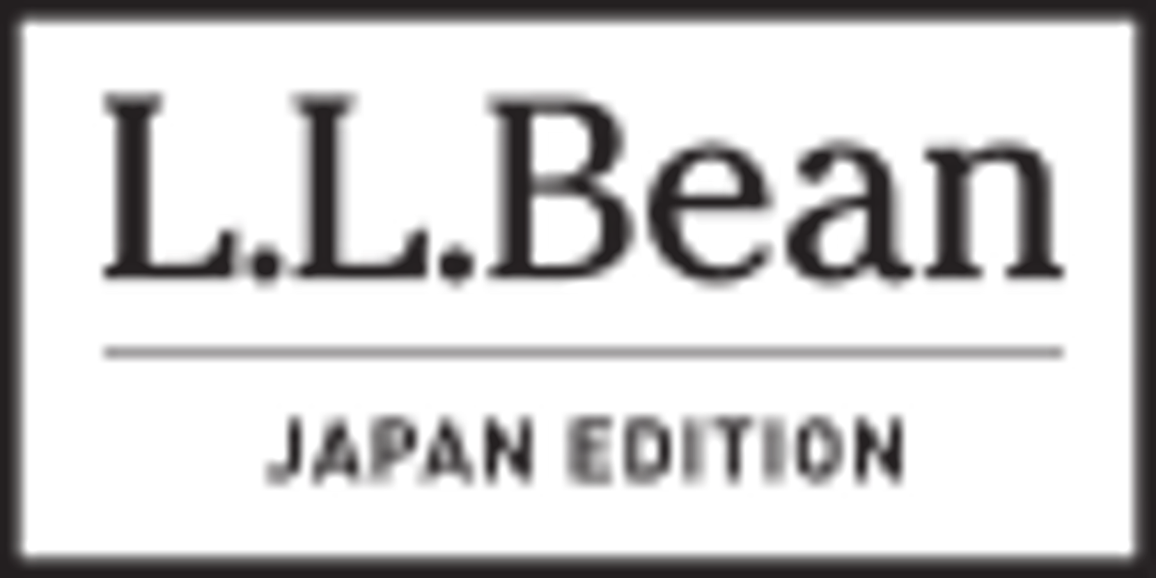 L. L. Bean Japan Edition black and white logo.