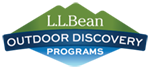 L. L. Bean Outdoor Discovery Programs logo with Mount Katahdin above and lake below.