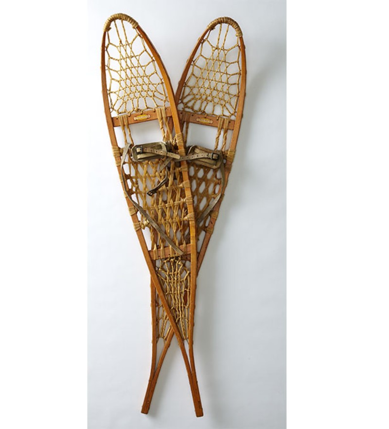 Vintage L.L.Bean snowshoes from the 1960s.