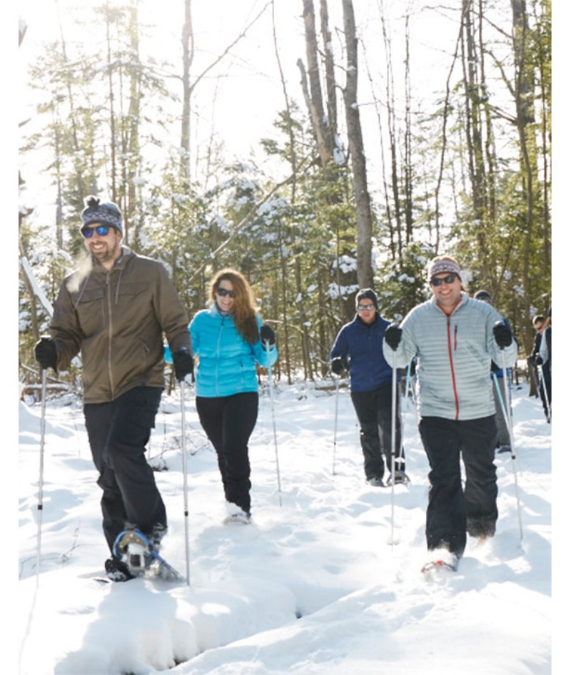 A group of cross-country skiers on a Outdoor Discovery Schools trip.