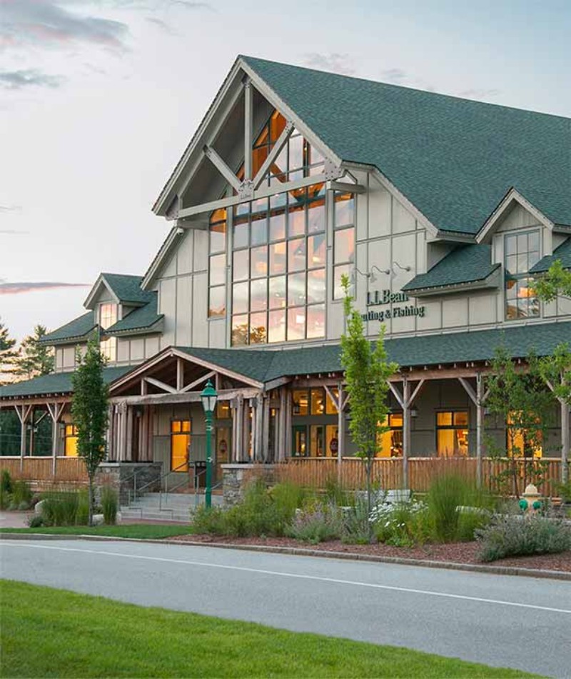 L.L. Bean Hunting & Fishing store, built to LEED standards.