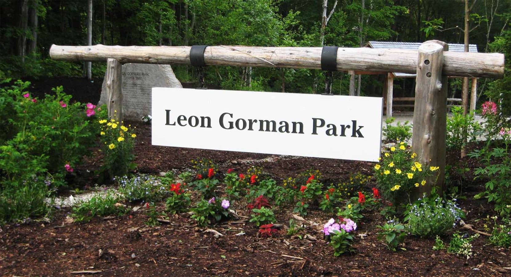 Entrance to the Leon Gorman Park.