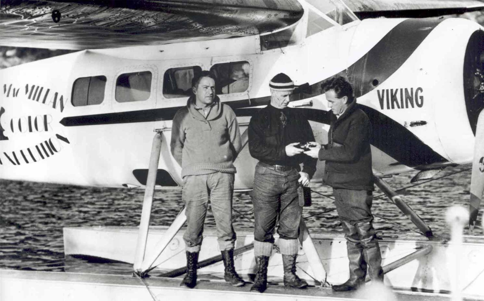 Members of an arctic expedition wearing L.L.Bean Boots.