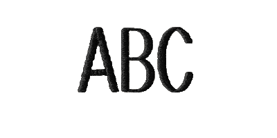 Image of Block monogram style.