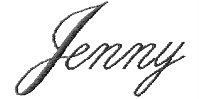 Image of Thin Script monogram style.