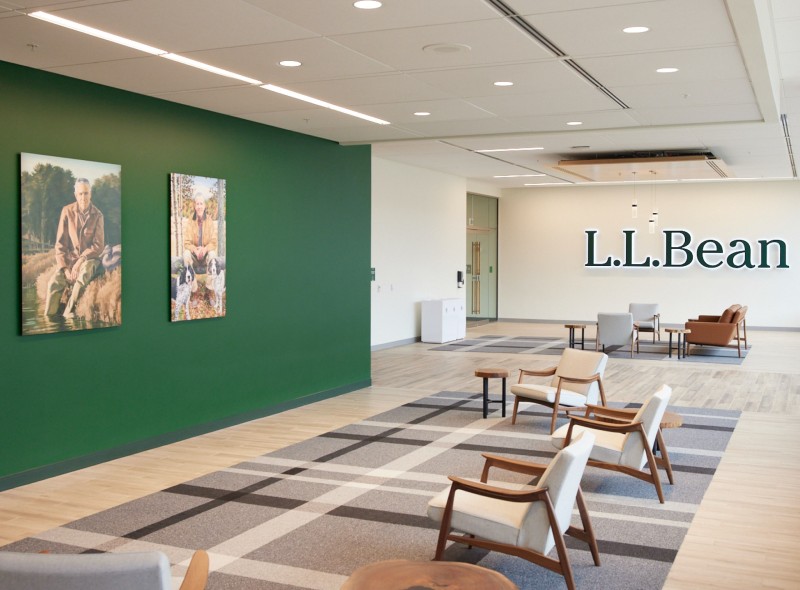 L.L.Bean headquarters lobby.