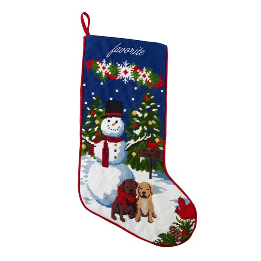 "favorite" Stocking from the L.L.Bean Ironic Monogram Collection