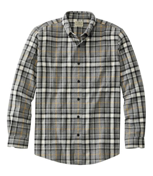 Men's Scotch Plaid Flannel Shirt, Slightly Fitted 