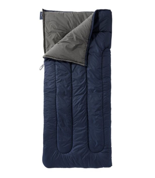 Adults' Camp Sleeping Bag, Cotton-Blend-Lined 40°F 