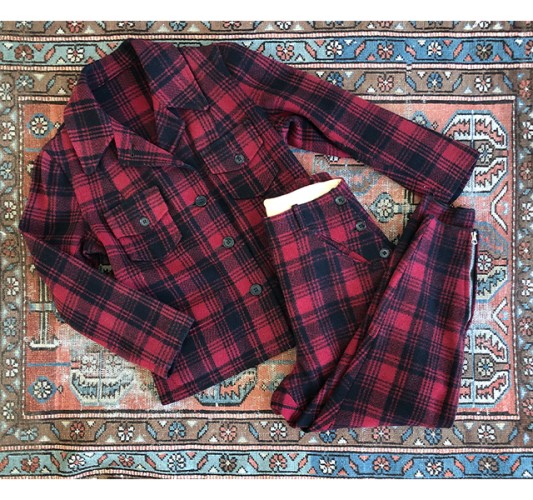 1930s Women's Plaid Hunting Suit