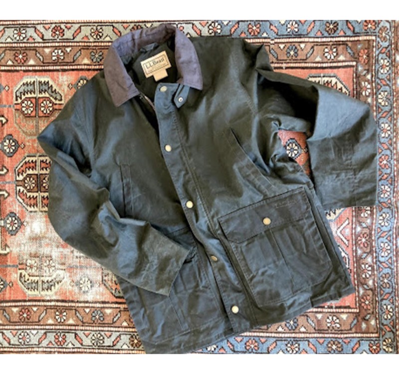 L.L.Bean Double L Waxed Cotton Upland Coat