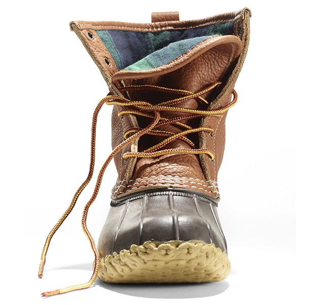 chamois lined bean boots