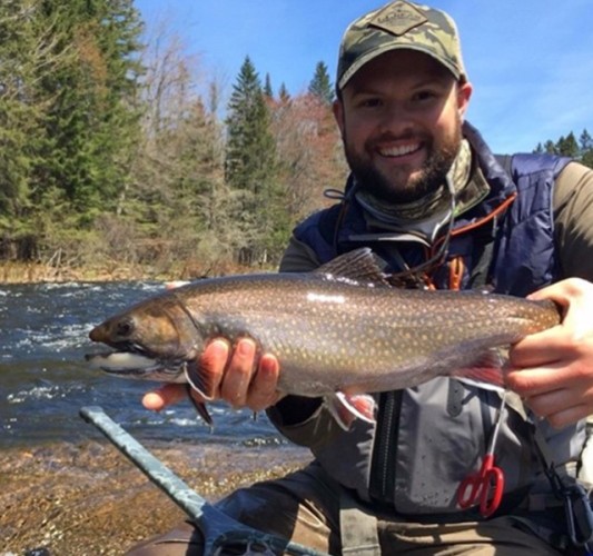 Matt with a catch