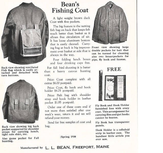 Bean's Fishing Coat, 1930