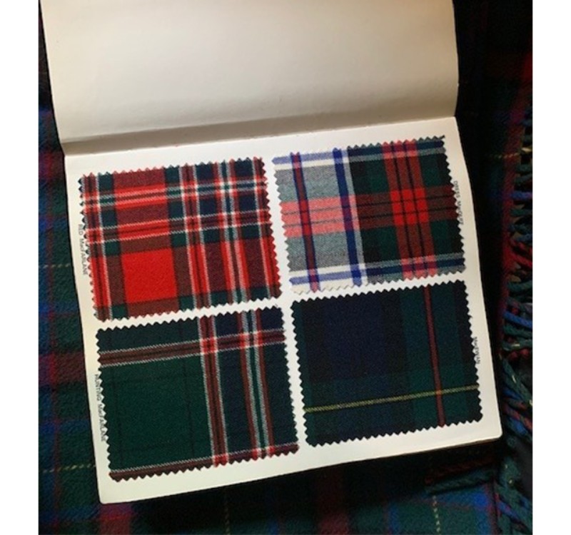 Scotch Large Plaid Woven Cotton Fabric Famous Designer Fabric Inspired