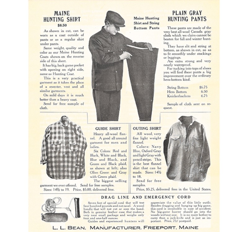 Debut of the Guide Shirt in the Fall 1921 Catalog