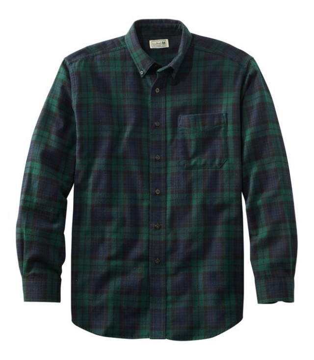 Men’s Scotch Plaid Flannel Shirt, Black Watch