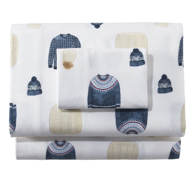 Sara Fitz™ Sweater Print Flannel Sheet Collection