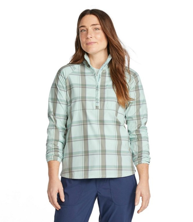 SunSmart™ Shirt, Quarter-Zip Pullover Plaid