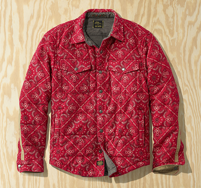 Bandana Quilt Shirt Jacket