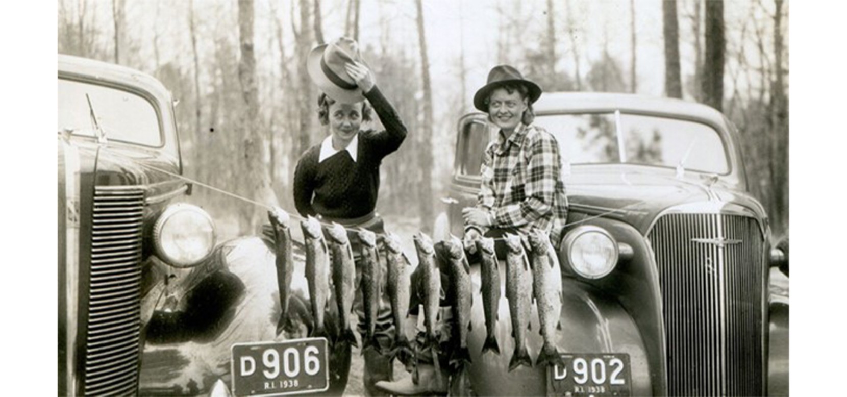 Women after a successful fishing trip
