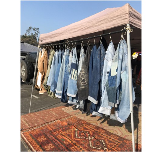 Vintage Clothes at a Flea Market