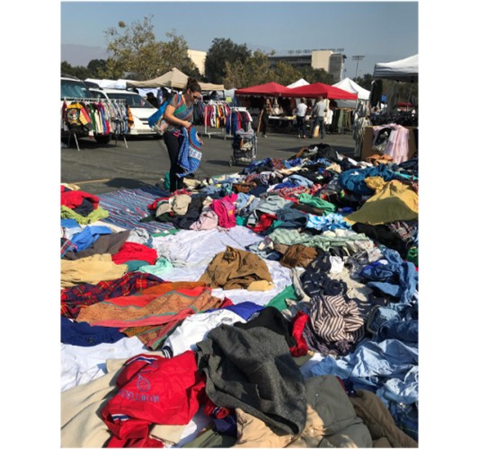 Vintage Clothes at a Flea Market